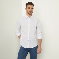 NEWPORT - Camisa Hombre Manga larga Slim Algodón