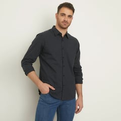 NEWPORT - Camisa Hombre Manga larga Slim Algodón