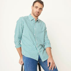 NEWPORT - Camisa Hombre de Cuadros Manga larga Regular Algodón