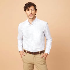 CHRISTIAN LACROIX - Camisa Hombre de Cuadros Manga larga Regular Algodón