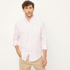 NEWPORT - Camisa Hombre Manga larga Slim de Algodón