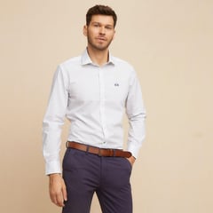 LA MARTINA - Camisa Hombre Manga larga Slim Algodón