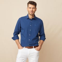 LA MARTINA - Camisa Hombre Manga larga Regular Algodón