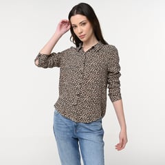 SYBILLA - Blusa Mujer con Estampado Manga larga