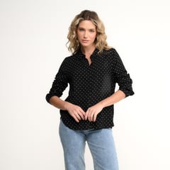 SYBILLA - Blusa Mujer con Estampado Manga larga