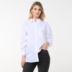 UNIVERSITY CLUB - Blusa para Mujer Manga larga de Algodón