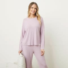 BENETTON - Pijama completa con pantalón Mujer Largo Manga larga