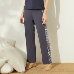 BLU - Pantalón de pijama Mujer de Viscosa