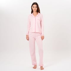 SYBILLA - Pijama completa con pantalón Mujer Largo Sin mangas de Algodón Sybilla