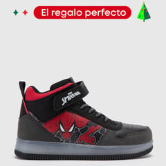 MARVEL - Tenis moda Spider Man para Niño con Velcro