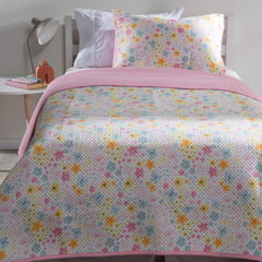 MICA KIDS - Cubrelecho Infantil con exterior y relleno de Poliéster 150 GSM Spring. Edredón Estampado para cama Sencillo y doble.