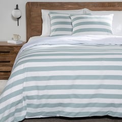 BASEMENT HOME - Funda de Duvet Estampada de Algodón con cierre de botones Basement home. Forro de Plumón Sarge para cama doble, queen y king