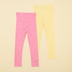 YAMP - Leggings Niña Pack de 2 unidades Algodón