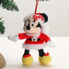 DISNEY - Peluche colgante para árbol de navidad Minnie Mouse Navideño 10 cm