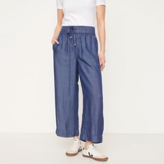 NEWPORT - Pantalón Culotte Mujer Tiro alto