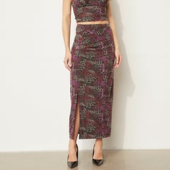 MOSSIMO - Falda Maxi Mujer Animal print