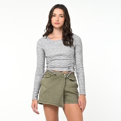 DOO AUSTRALIA - Falda de jean Mini Mujer Denim de Algodón