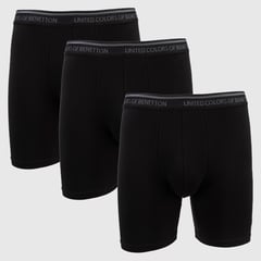 BENETTON - Boxers Hombre Pack de 3 de Algodón