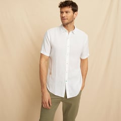 LA MARTINA - Camisa Hombre Manga corta de Lino