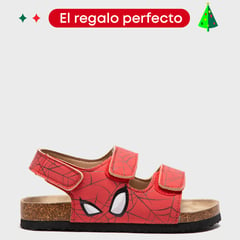 MARVEL - Sandalias Spider Man para Niño con Velcro