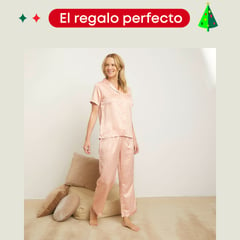 SOUTHLAND - Pijama completa con pantalón Mujer Largo Manga corta