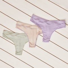 BENETTON - Bikini Pack de 3 de Algodón Mujer