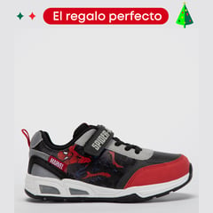 MARVEL - Tenis con luces Spider Man para Niño con Velcro