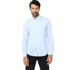 LA MARTINA - Camisa Hombre Manga larga de Algodón