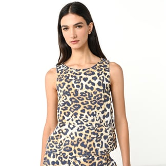 BASEMENT - Blusa Mujer Animal print Sin mangas