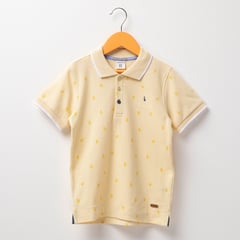 CONIGLIO - Camisa Polo Niño con Estampado Manga corta Algodón