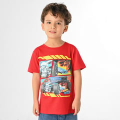 HOT WHEELS - Camiseta Niño Estampado Algodón