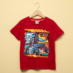 HOT WHEELS - Camiseta Niño Estampado Algodón