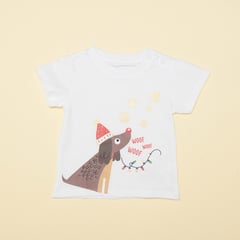 YAMP - Camiseta Niña con Estampado Manga corta Algodón