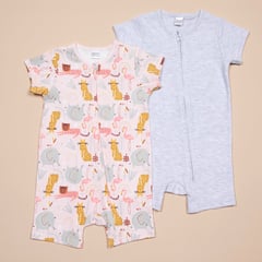 YAMP - Pijama Bebé niña Pack de 2 unidades con Estampado Manga corta Algodón