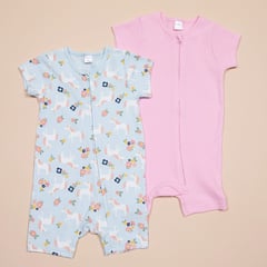 YAMP - Pijama Bebé niña Pack de 2 unidades con Estampado Manga corta Algodón