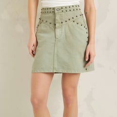 DENIMLAB - Falda Mini Mujer Taches de Algodón