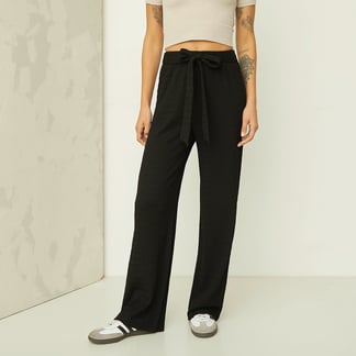 DENIMLAB - Pantalón Wide Leg Mujer Tiro alto con Estampado