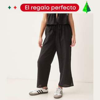 SYBILLA - Pantalon Culotte Mujer Tiro alto