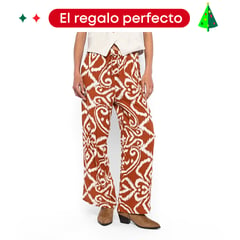 UNIVERSITY CLUB - Pantalón Wide Leg Mujer Tiro alto