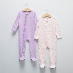 YAMP - Pijama Niña Pack de 2 unidades con Estampado Manga larga Algodón