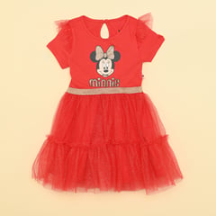 MINNIE - Vestido Niña con Estampado Manga corta Algodón