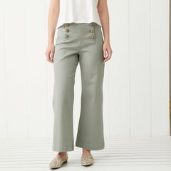 UNIVERSITY CLUB - Jean Wide leg Mujer Tiro medio