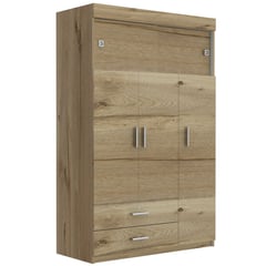 RTA DESIGN - Closet Moderno En Aglomerado Mdp 5 Puertas 2 Cajones 188 X 120 X 52 Cm  - Mueble