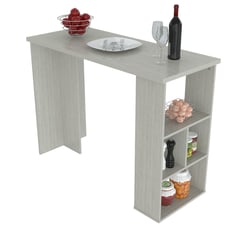 INVAL - Mueble de Cocina Barra Multiusos Moderna en Aglomerado 120 x 90 x 50 cm