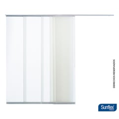 SUNFLEX - Cortina Panel Japonés Blanco Shale 180 cm x 220 cm. Cortina Moderna: Cortina para sala, Cortina para estudio, Cortina para alcoba
