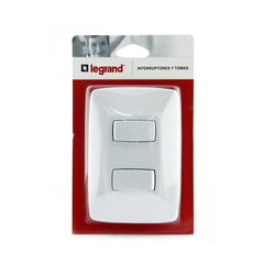 LEGRAND - Interruptor Doble Conmutable Arquea Blanco