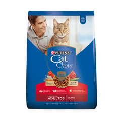 CAT CHOW - Alimento Seco Para Gatos Adulto Activos Carne 8 kg