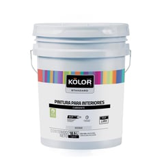 KOLOR - Pintura para Interior Blanco Mate 1/4 Galón