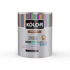 KOLOR - Esmalte Blanco Superlavable para Exterior 1 Galón