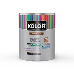 KOLOR - Esmalte Blanco Superlavable 1/4 Galón